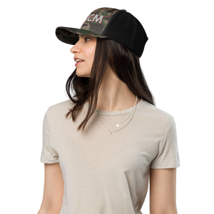 Camouflage trucker hat